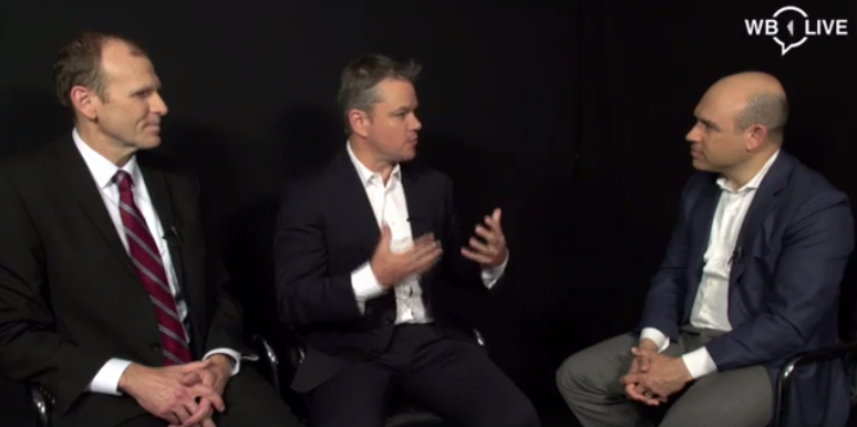 Mission #ItsPossible Facebook Live Interview w/ Matt Damon & Gary White
