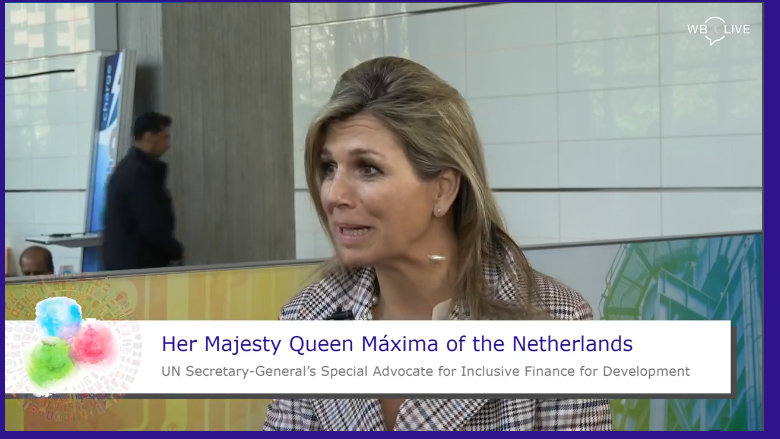 Spring Meetings 2018 Global Voices: Interview with Her Majesty Queen Máxima of the Netherlands